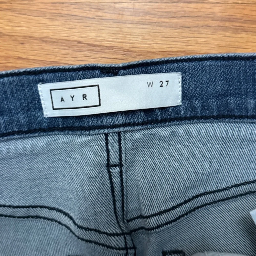 AYR Women's Straight Leg Jeans in Medium Blue - Picture 3 of 7